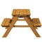 Convertible Wooden Sand and Water Table for your Toddlers Outdoor Playset Featuring 2 Play Box and a Removable Top that Transforms into Kids Picnic Table